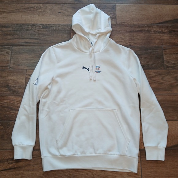Puma Other - Puma Hoodie‎ Mens Large White Copa America USA 2024 Sweatshirt Sweater Soccer